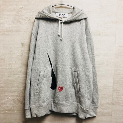 Play Comme Des Garcons Nike プレイ コム デ ギャルソン ナイキ Tgoether Hoodie パーカー Aeーt404 Xl グレー 中目黒b８ ブランド古着brooch
