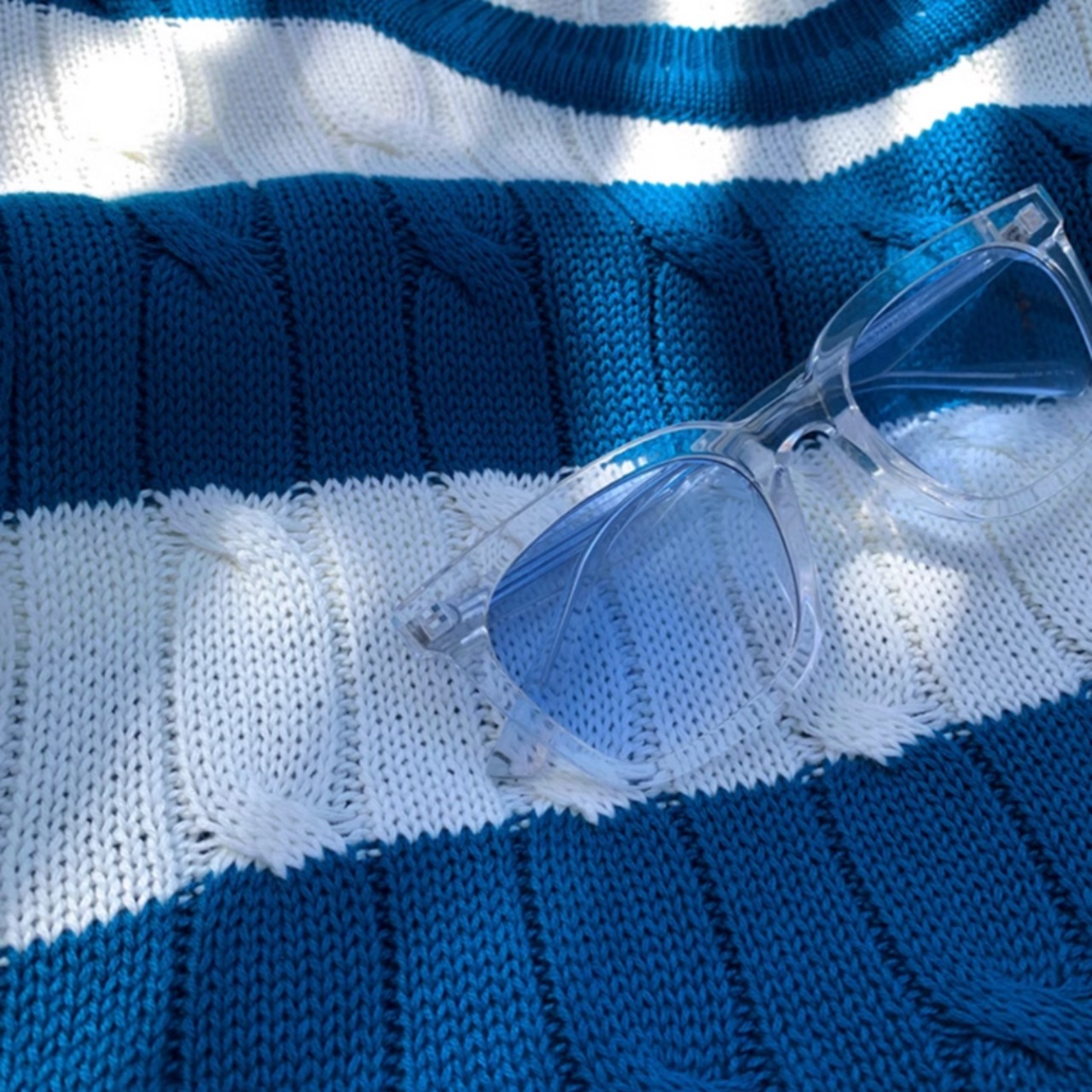 マリンボーダーニットTシャツ　0605