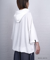 【直営限定ITEM】ソフトシアサッカーフーディー (WHITE) CQ-49002H