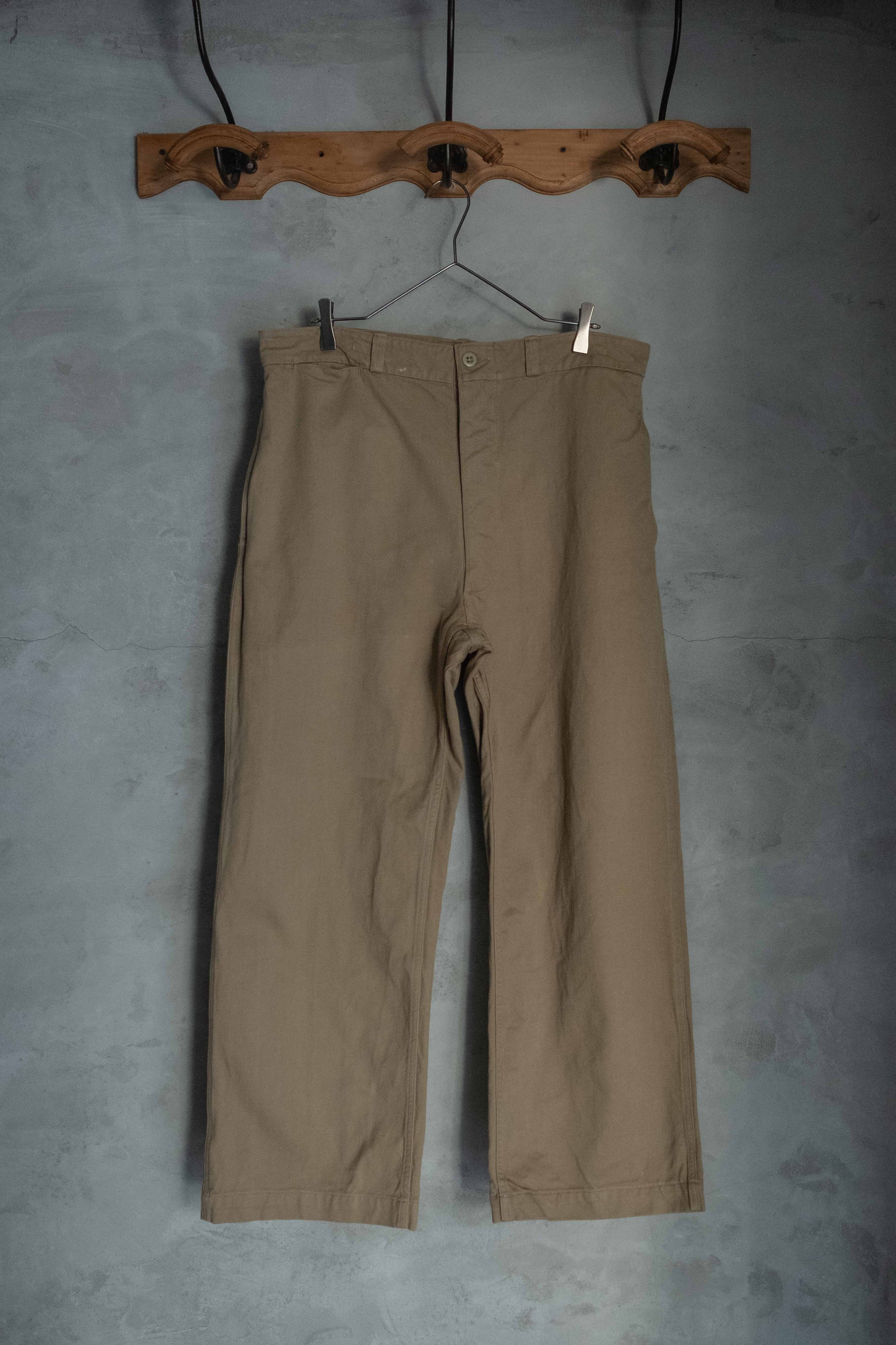 M52 チノ　トラウザー　実物　フランス軍 楽天市場】再入荷【実物・新品】フランス軍 M52 チノパン デッド