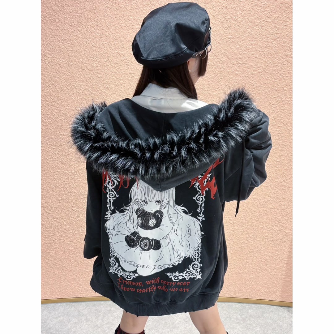 【近日発売予定】ピグメント★DOLL GIRLファーZIPパーカー