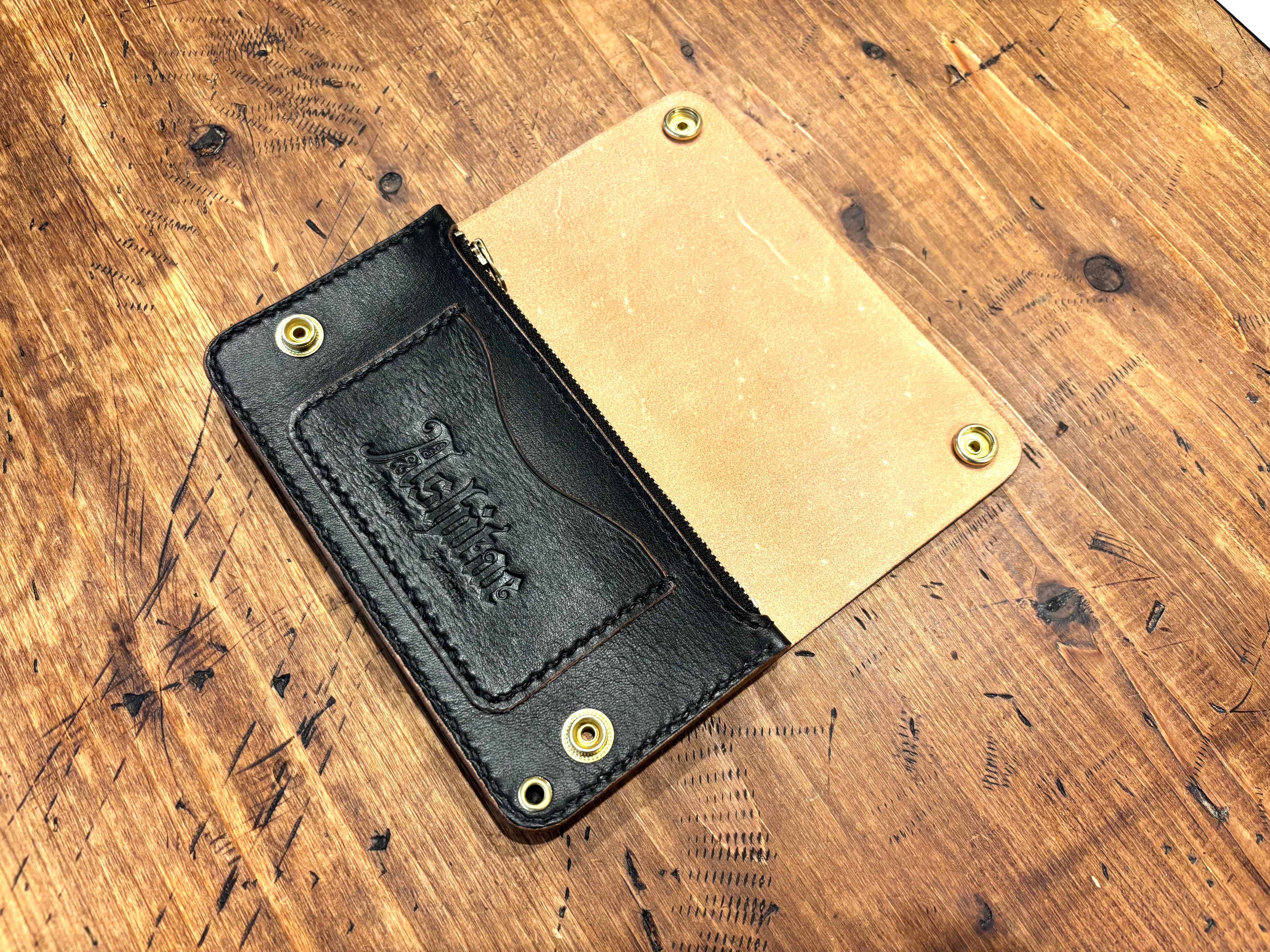トラッカーウォレット TW03-BK ブラック 財布 長財布 | ashitae