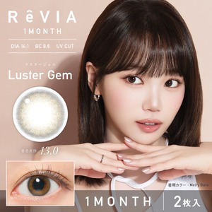レヴィア 1month COLOR《ラスタージェム》/ Revia 1month color《Luster Gem》[2枚入り]