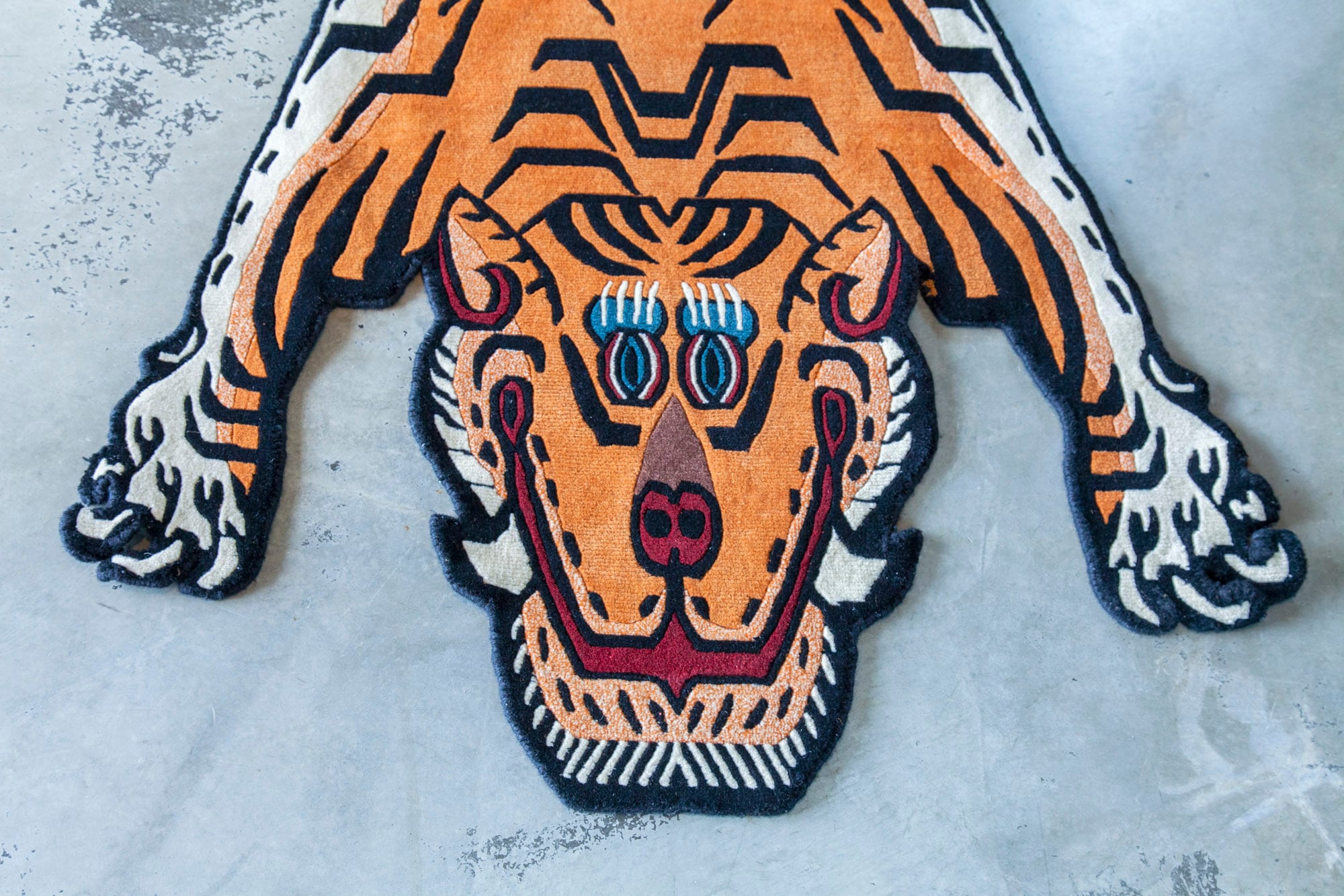 Tibetan Tiger Rug 《Lサイズ•ウール009》チベタンタイガーラグ