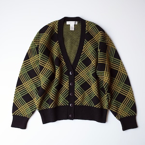 JONES NEW YORK checked cardigan