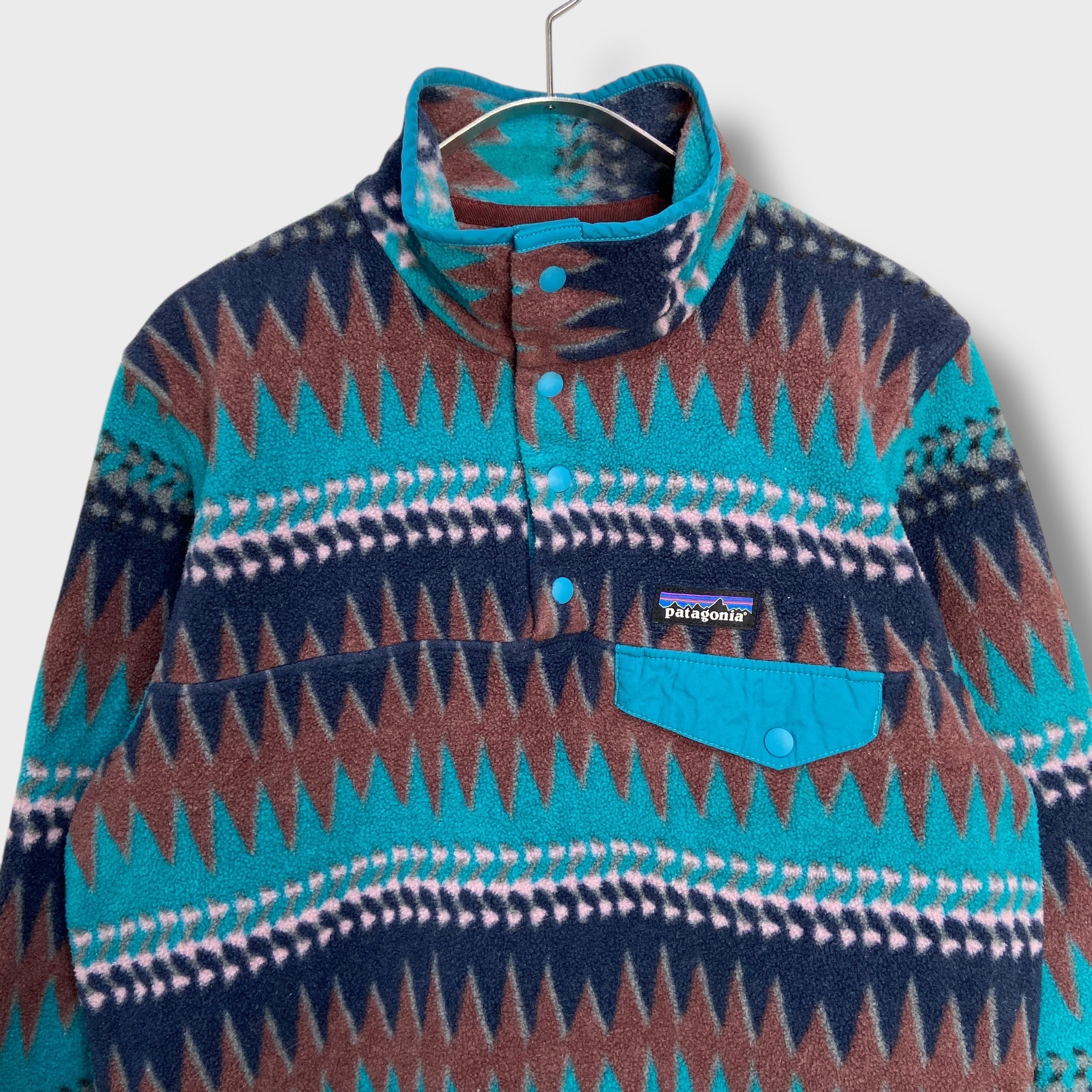 パタゴニア〉シンチラスナップT フリース総柄 Patagonia パタゴニア 
