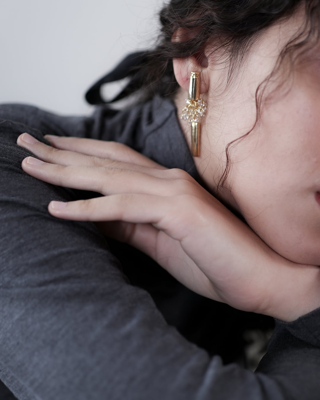 tower】 earring & pierce / gold | torc.japan.official