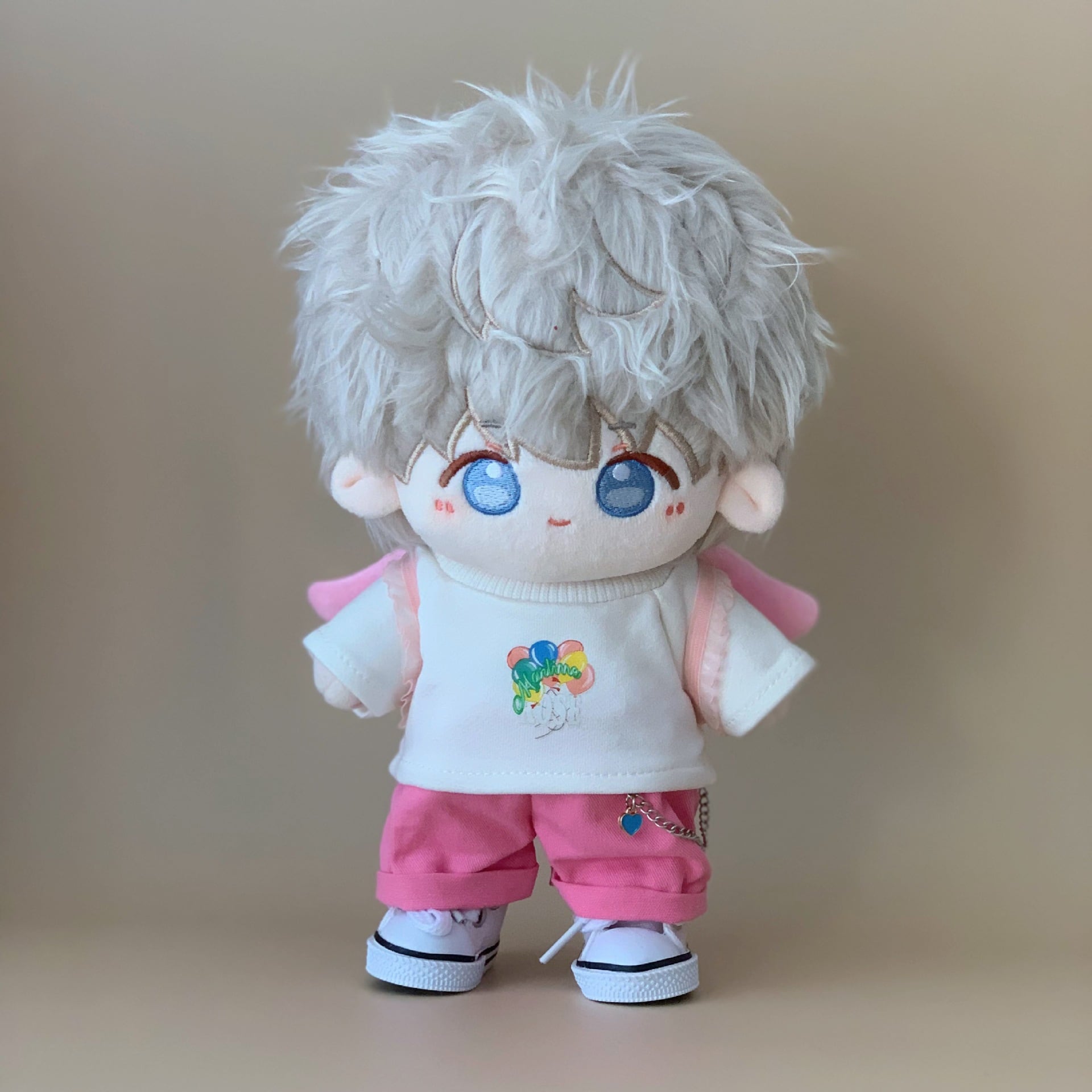 Labubu 1-3代/20cm用 カジュアル トップス+パンツ+シューズ+羽 ラブブ