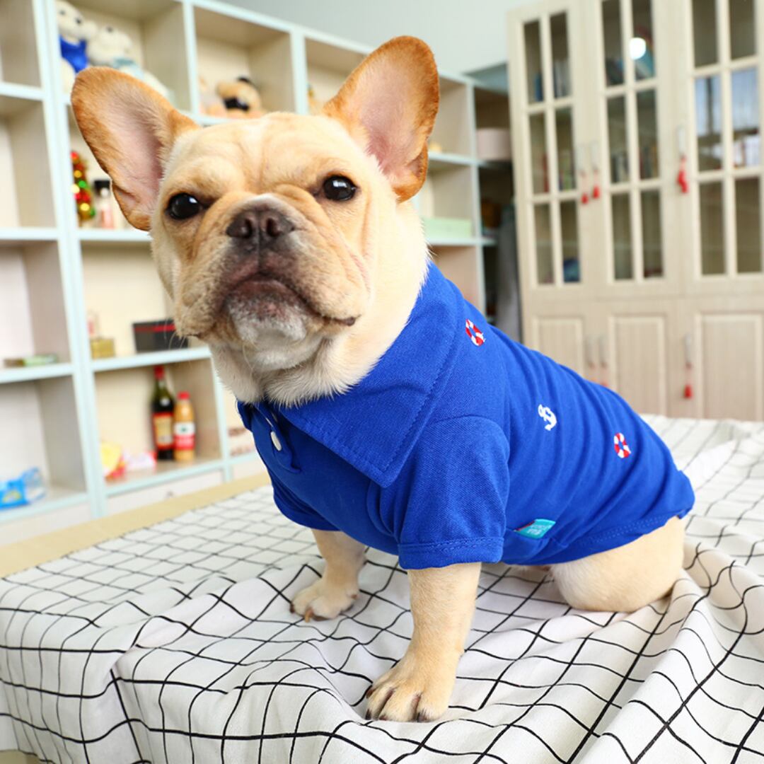 【4色】マリン柄のプリントカットソー d1207