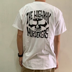 THE HIGHWAY MURDERERS - "BACK LOGO" S/S TEE (WHITE)