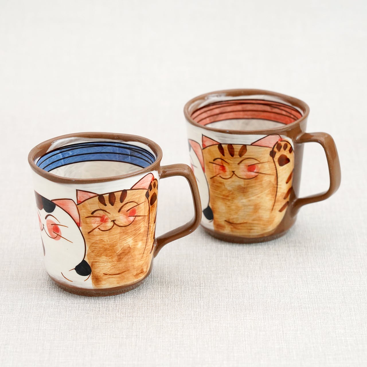 仲良しネコ マグカップ（大） | 菊祥陶器／工房祥sho～ Kikusho