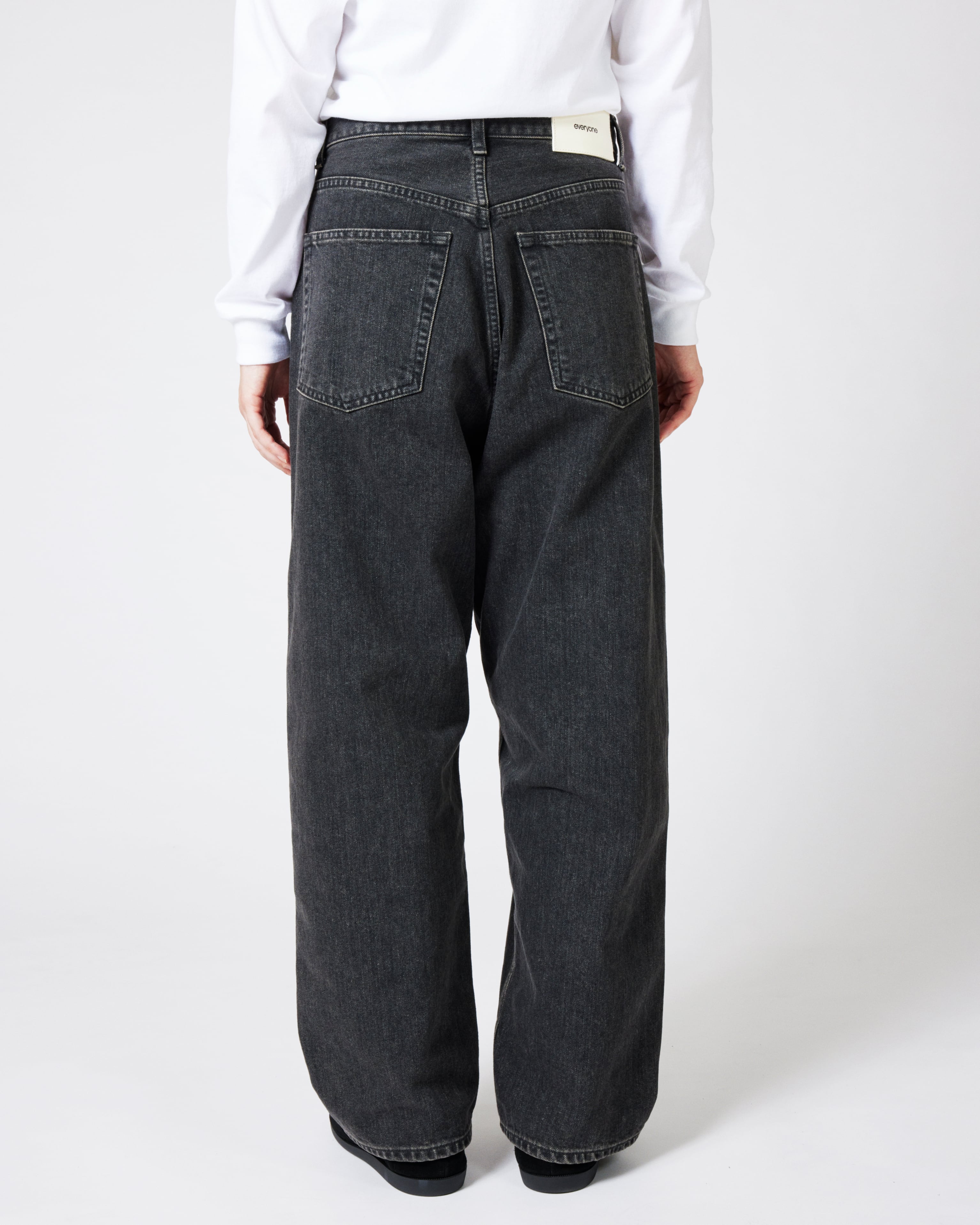 everyone wide jeans (H.BLACK) denimMサイズ everyone wide jeans (HEATHER BLACK) | everyone