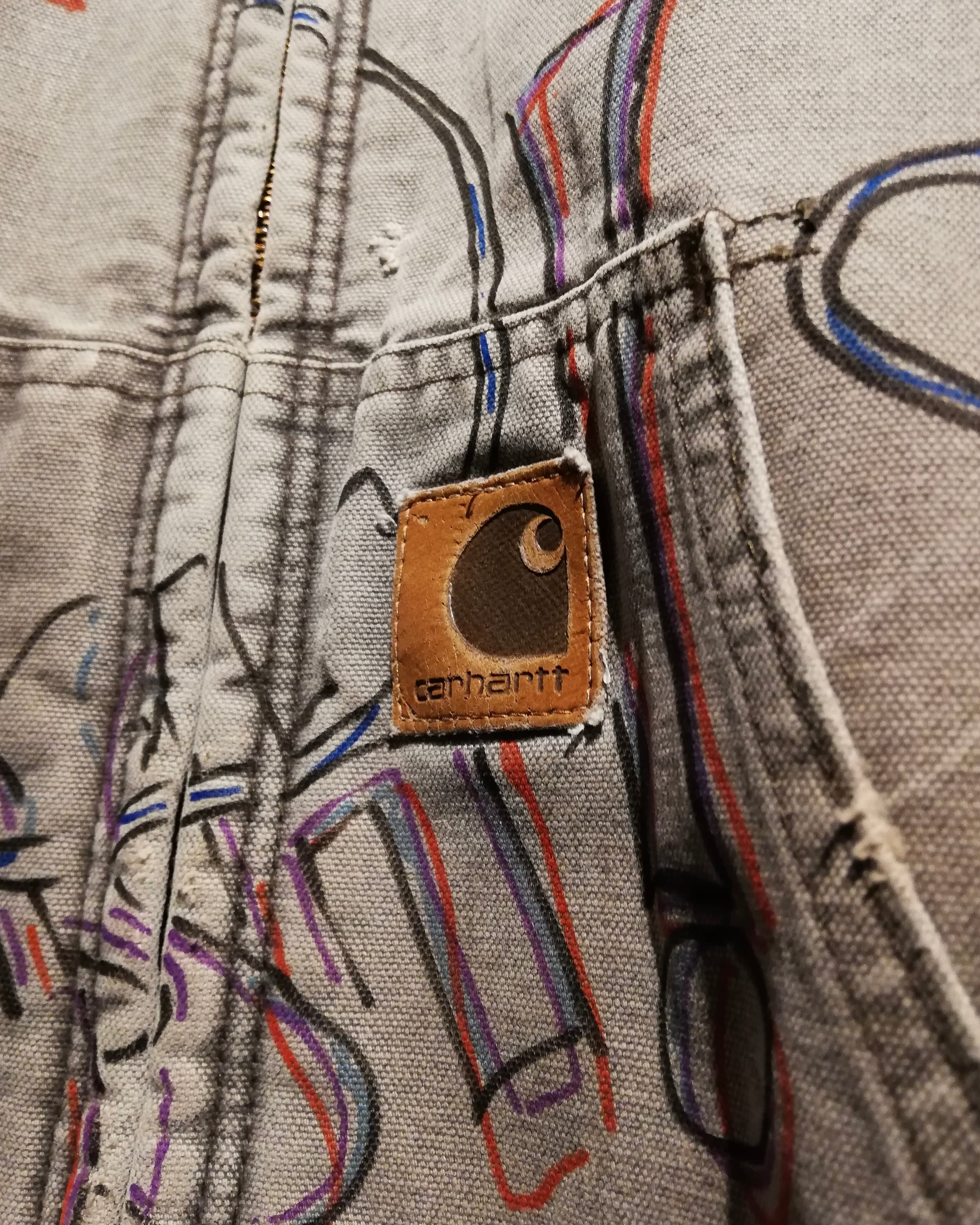 Caka】“Carhartt” Special Hand Drawing Custom Active Jacket | Caka