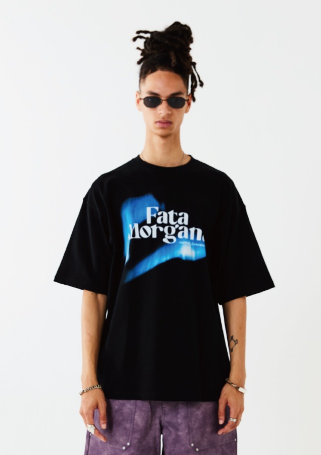 【 TAUPE トープ】FATAMORGANA MAGNUMoz LOOSE TEE BLK