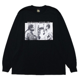 RAP ATTACK 2023 SUMMER 新作　 POWER AND EQUALITY L/S TEE　black