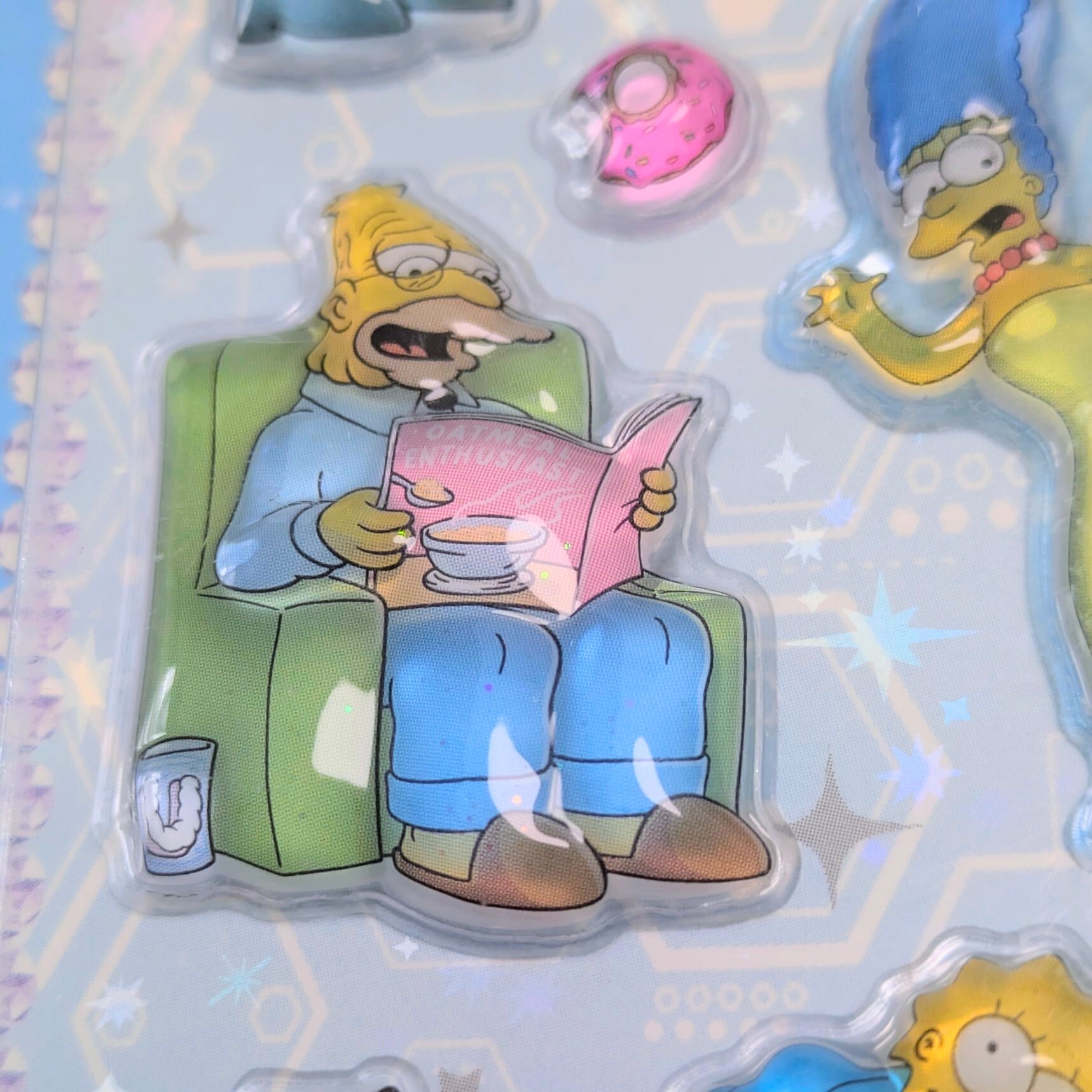 ⚡️Korea exclusive(韓国限定)⚡️【 The Simpsons / シンプソンズ 】3Dクリスタルステッカーver.1 / ぷくぷく?シール / STICKER(ステッカー) / 立体ステッカー 〚アメリカン雑貨 アメトイ〛