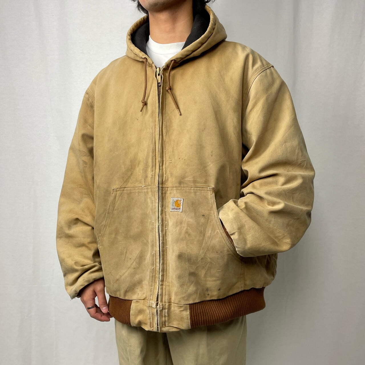 90年代 カーハート Carhartt アクティブジャケット ダック地フルジップ