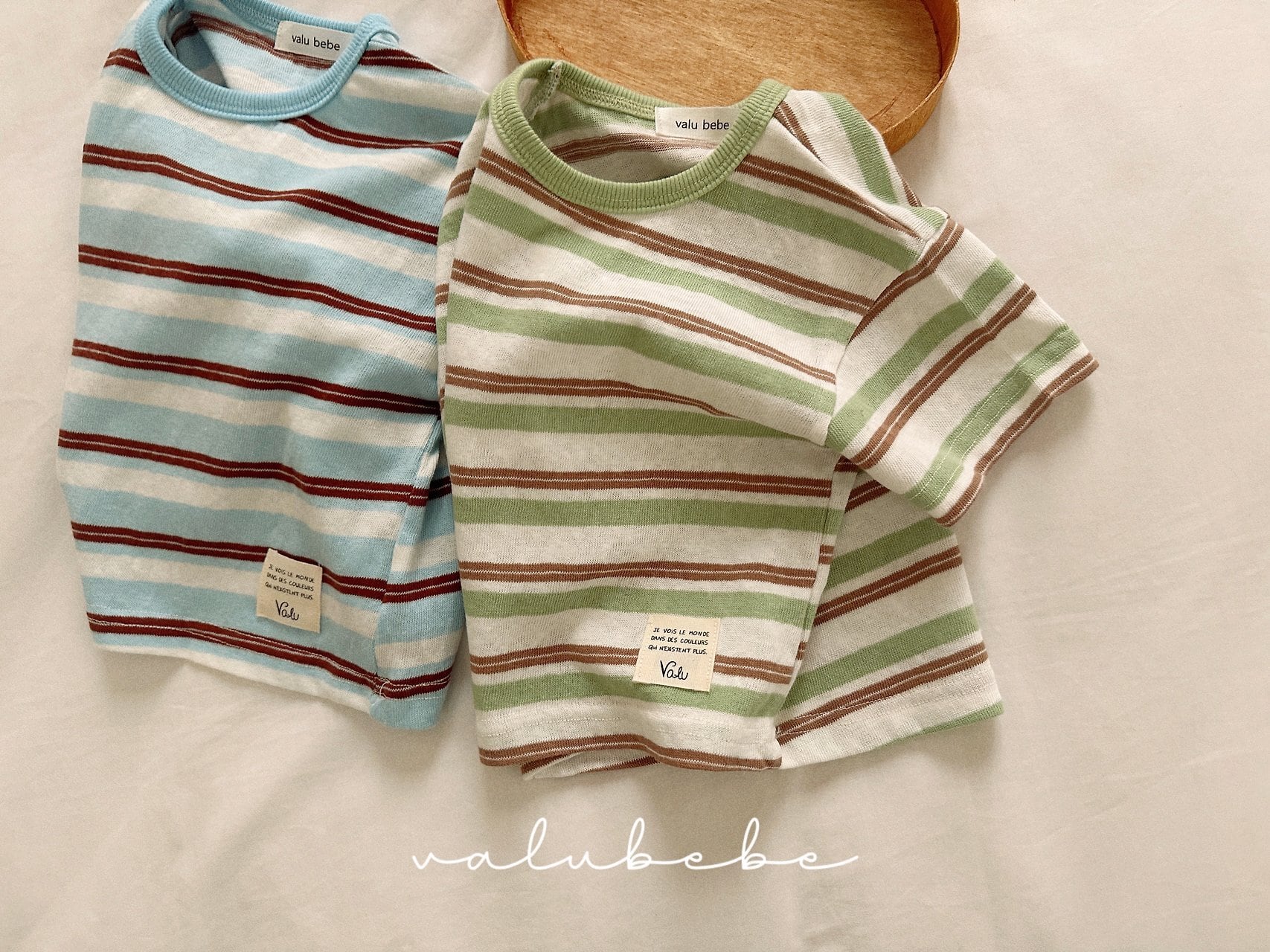 《予約》送料無料【valu bebe】Breeze Stripe Tee