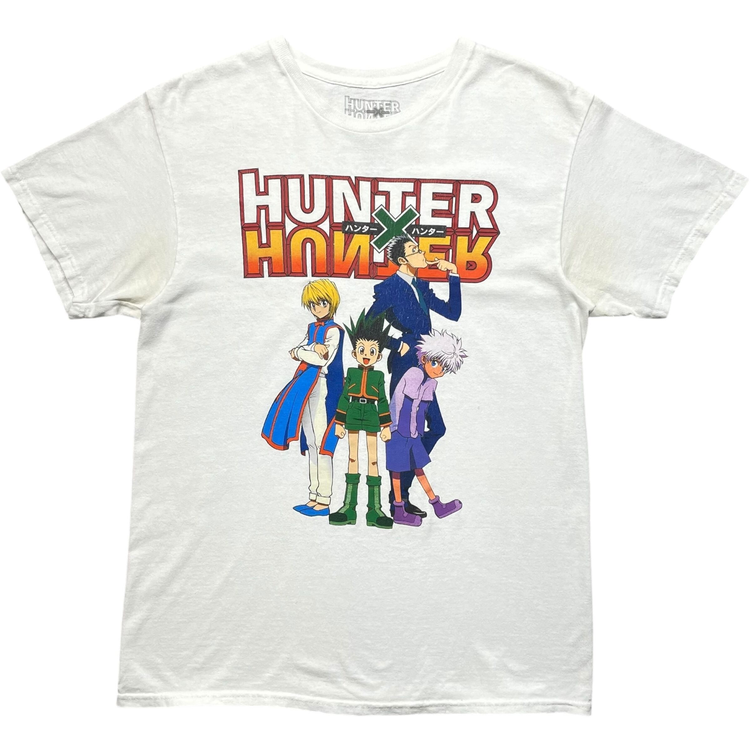 《M》HUNTER×HUNTER ハンターハンター Tシャツ フロントプリント ホワイト no.8517