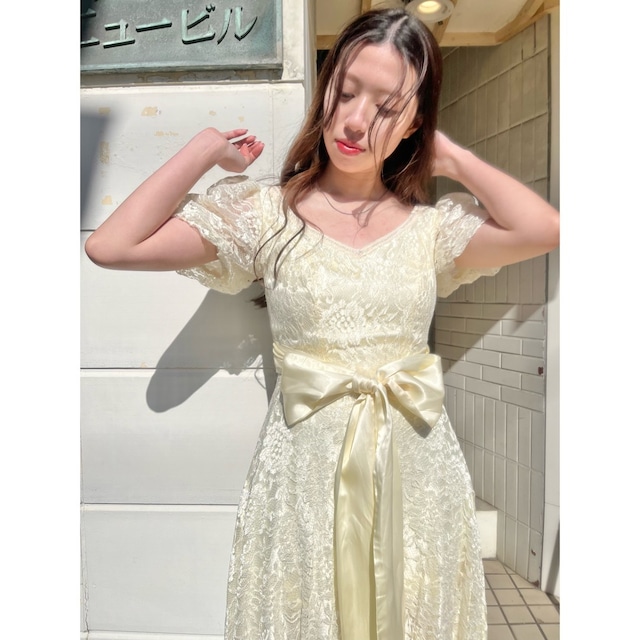 vintage ribbon dress