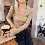 French Chic Lapel Sweater