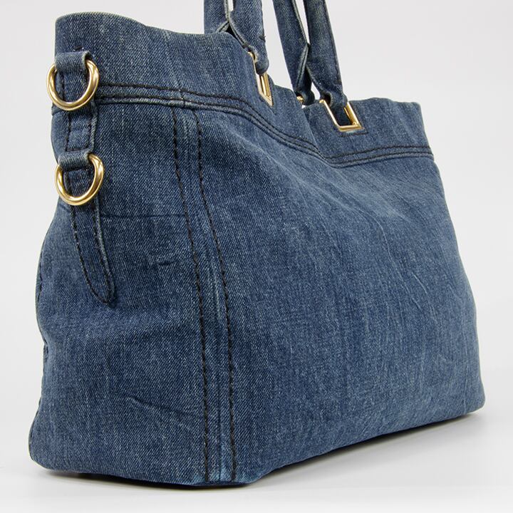 美品　プラダ　カナパ　オールレザー2way プラダ ハンドバッグ レディース カナパ CANAPA RICAMO ブラック PRADA