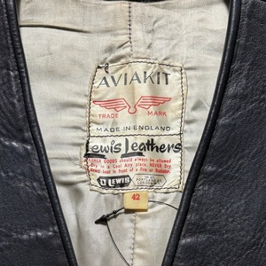 vintage 1960’s LEWIS LEATHERS black leather vest