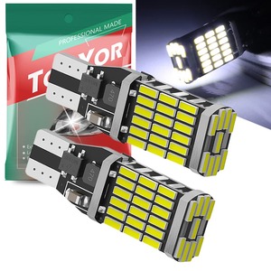 【特価処分】T16 LED バックランプ 爆光 t16 led ホワイト 爆光 1200ルーメン キャンセラー内蔵 ledライト canbus バックランプ T16 W16W T10 T15 LED バックランプ 高輝度 ホワイト4014LED 45連 12V 無極性 後退灯 バックライト 6000K 50000時間以上寿命 2個セット