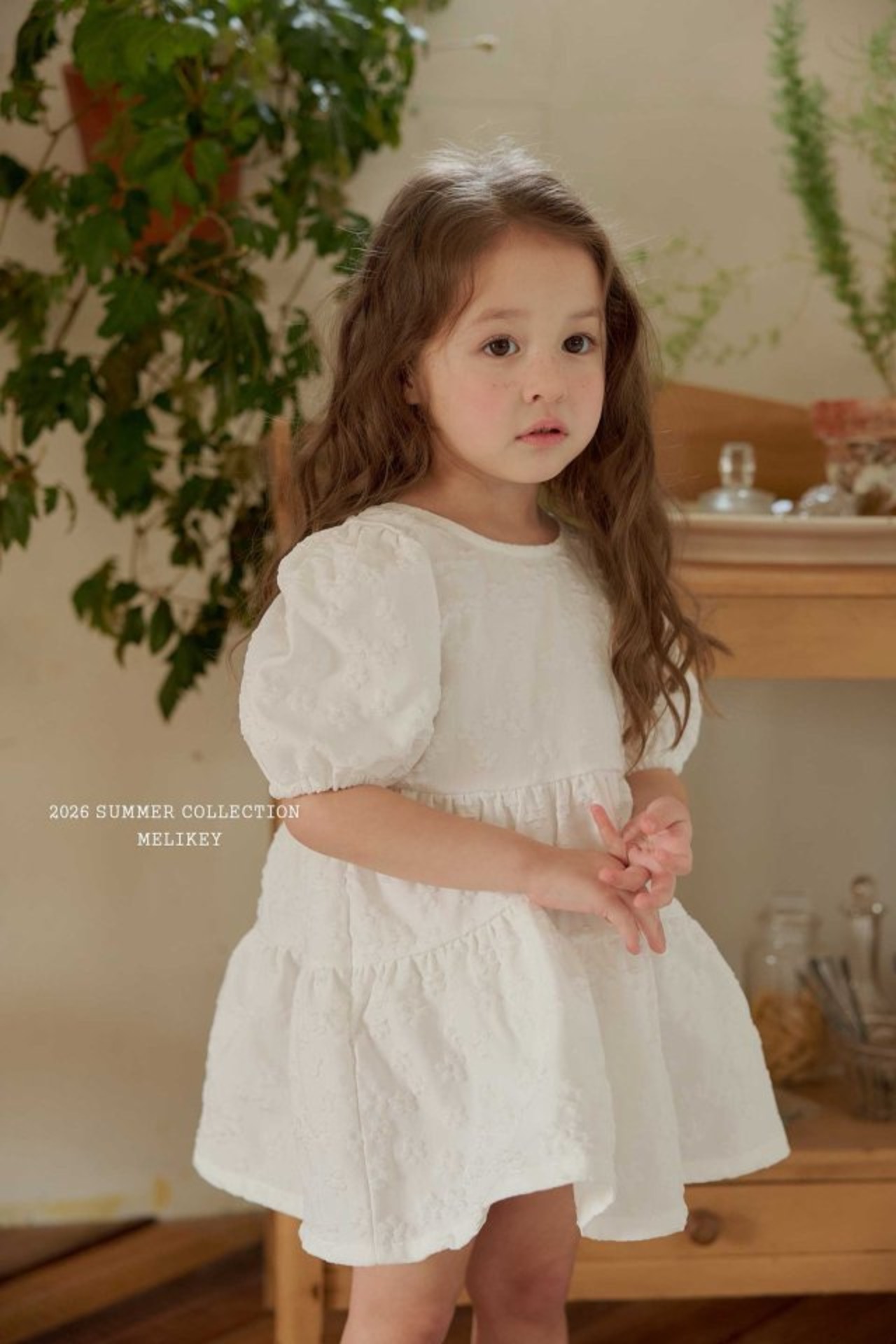 [MELIKEY] Shine Back Ribbon Dress (JS/JM) / [미라이키] 샤인백리본원피스 (JS/JM)