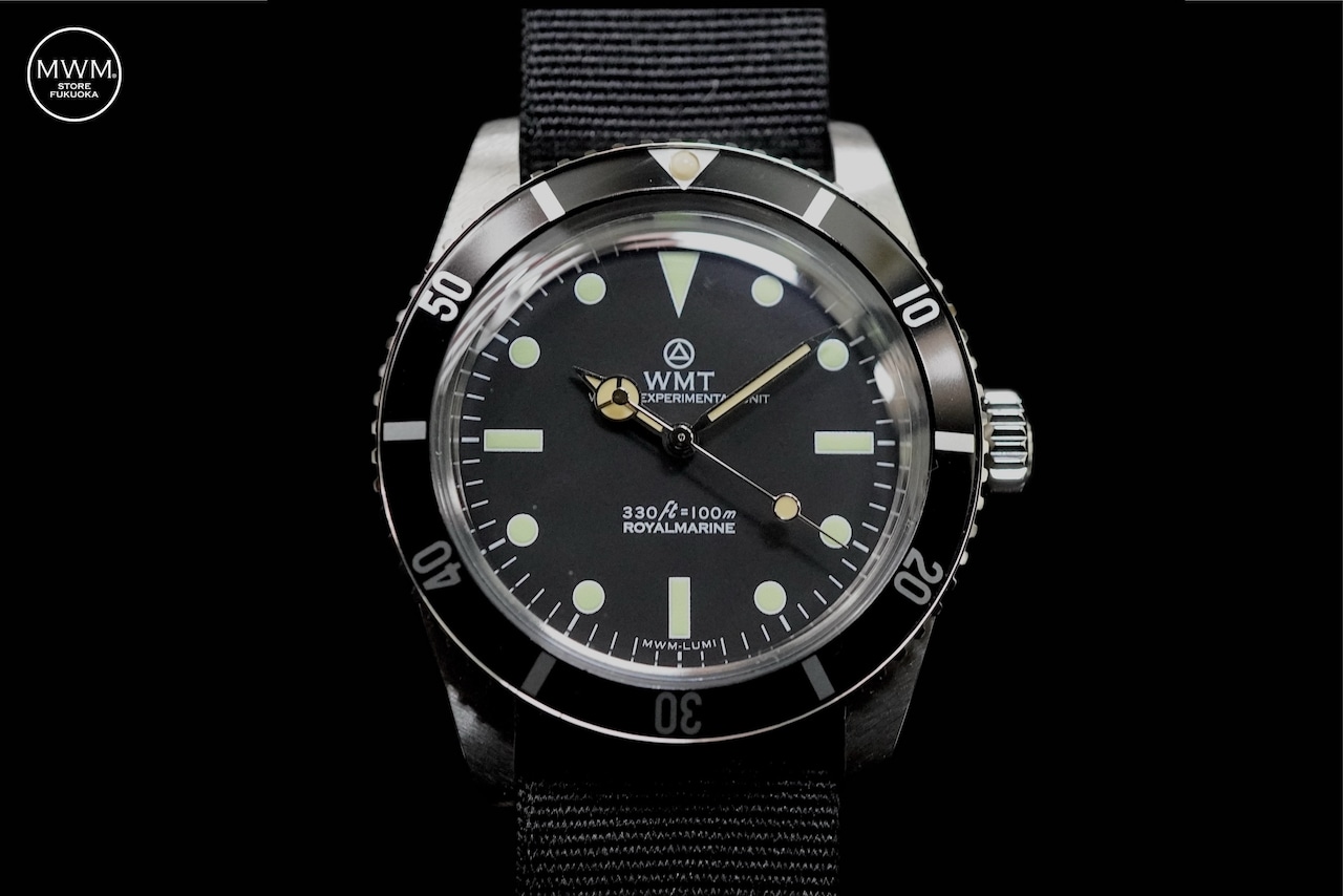 WMT Sea Diver Green Lume with Nylon Strap by MWM