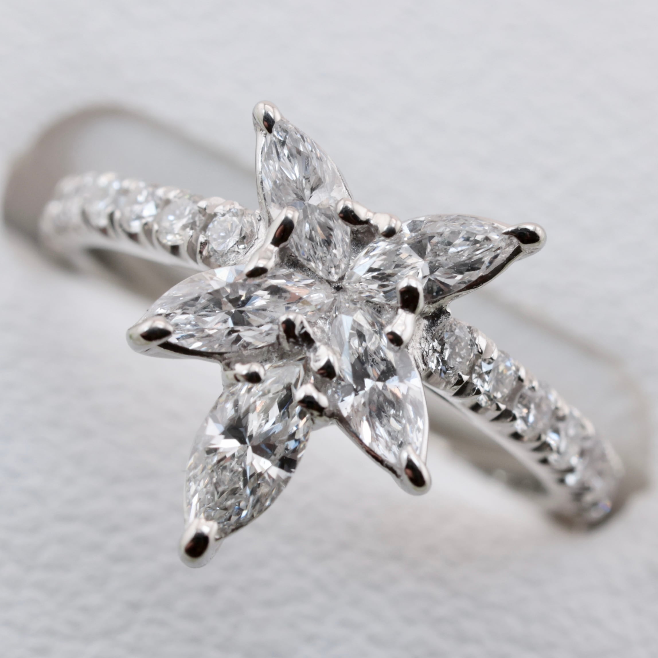 【Jewelry】Pt900 ダイヤリング D：0.93ct 13号 6.8g/kt08142br