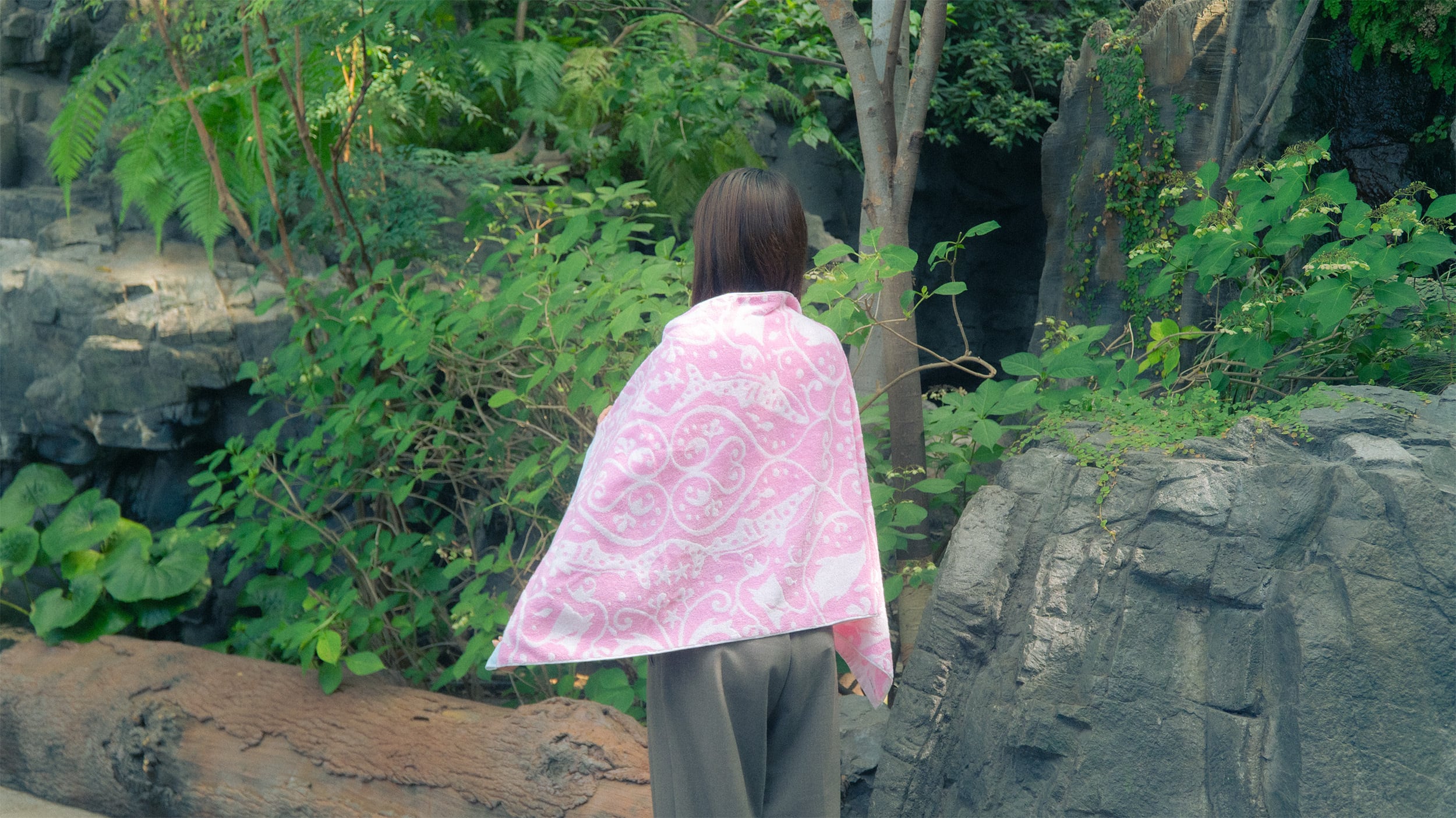 バスタオル（ピンク・グリーン） | KAIYUKANofficialshop online