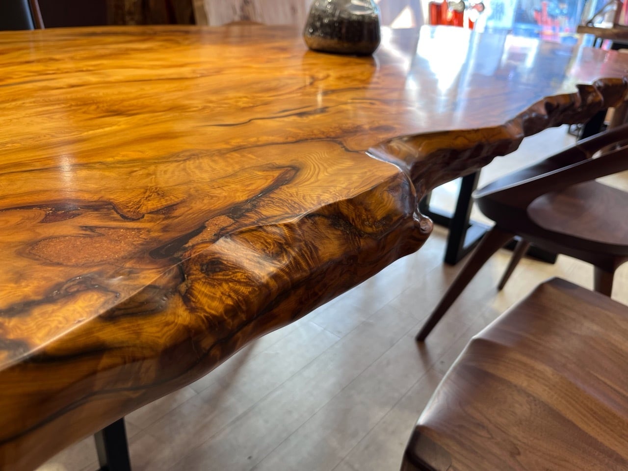 天然木 屋久杉(ヤクスギ やくすぎ)一枚板 屋久島(やくしま)97cm×40cm 屋久杉（ヤクスギ） 一枚板 ダイニングテーブル／1830mm 【A8667
