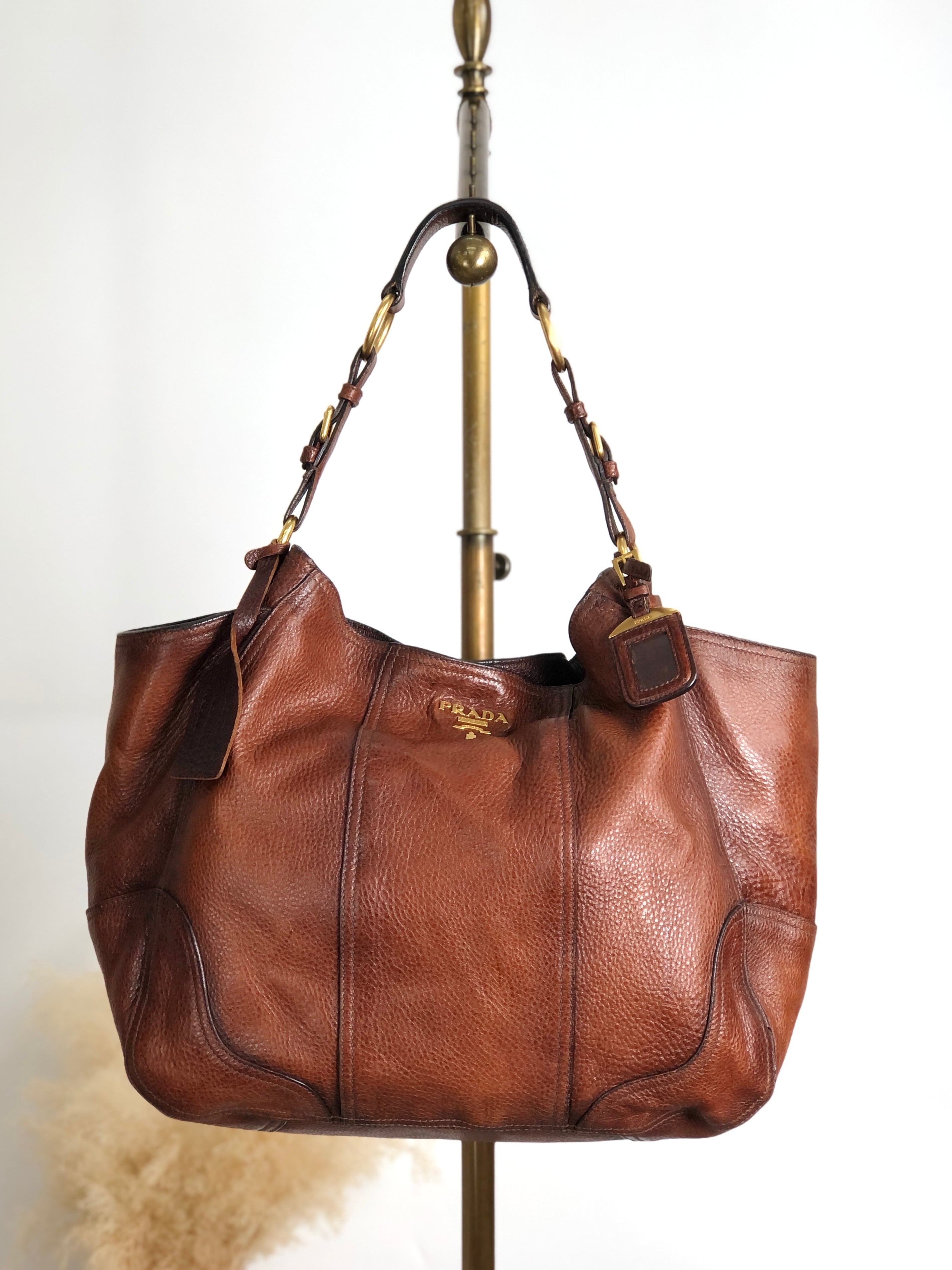 正規店購入 【プラダ】ショルダーバッグ ブラウン PRADA（プラダ） ショルダーバッグ ブラウン レディース 1bh191-v7no