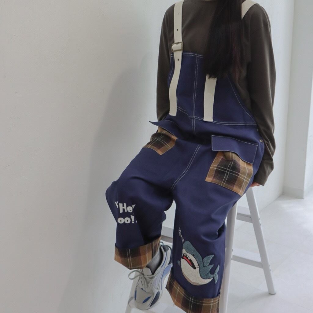 WAIT… DINOSAUR & SHARK? Overalls 「恐竜とサメ？」と聞かれる恐竜