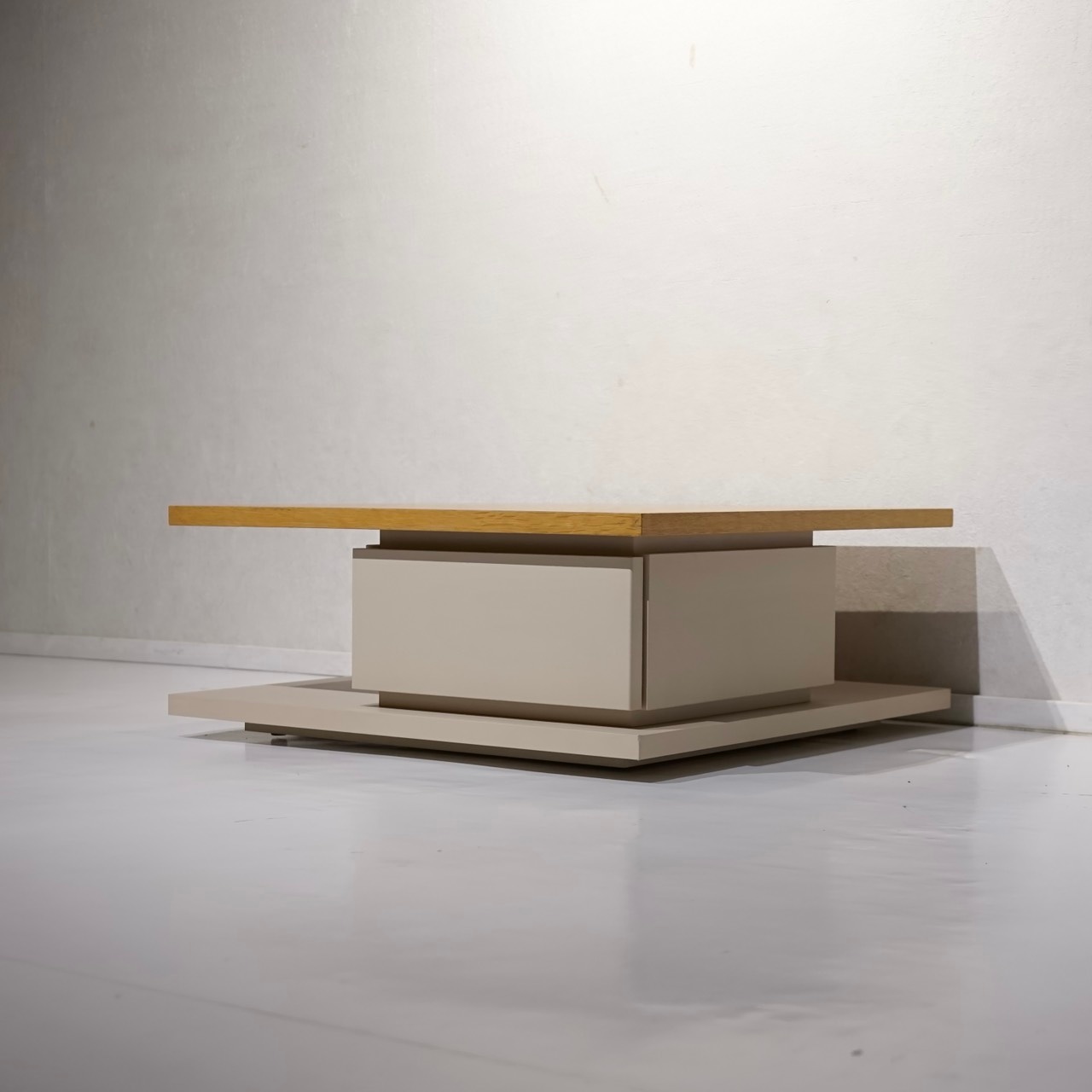 綾野製作所 ALICIA アリシア ローテーブル リビングテーブル センターテーブル 引き出し付き モダン ミニマル ホテルライク