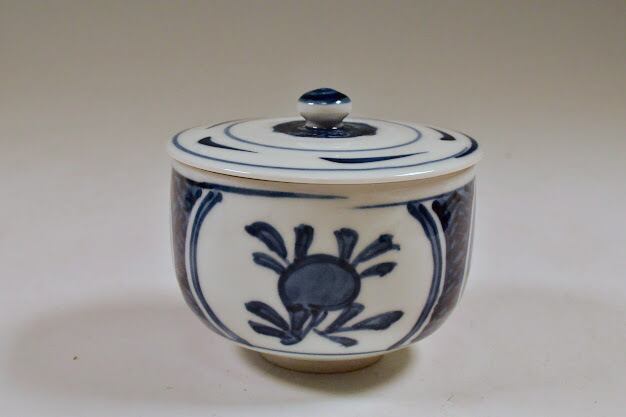 三国丹祐 菊水紋茶盌 共箱合布 京焼 抹茶碗 抹茶