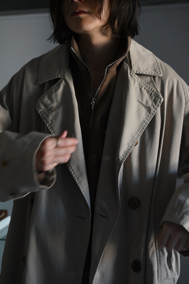 A.PRESSE / Vintage Silk Fleece Harf ZIP Jacket (Brown)