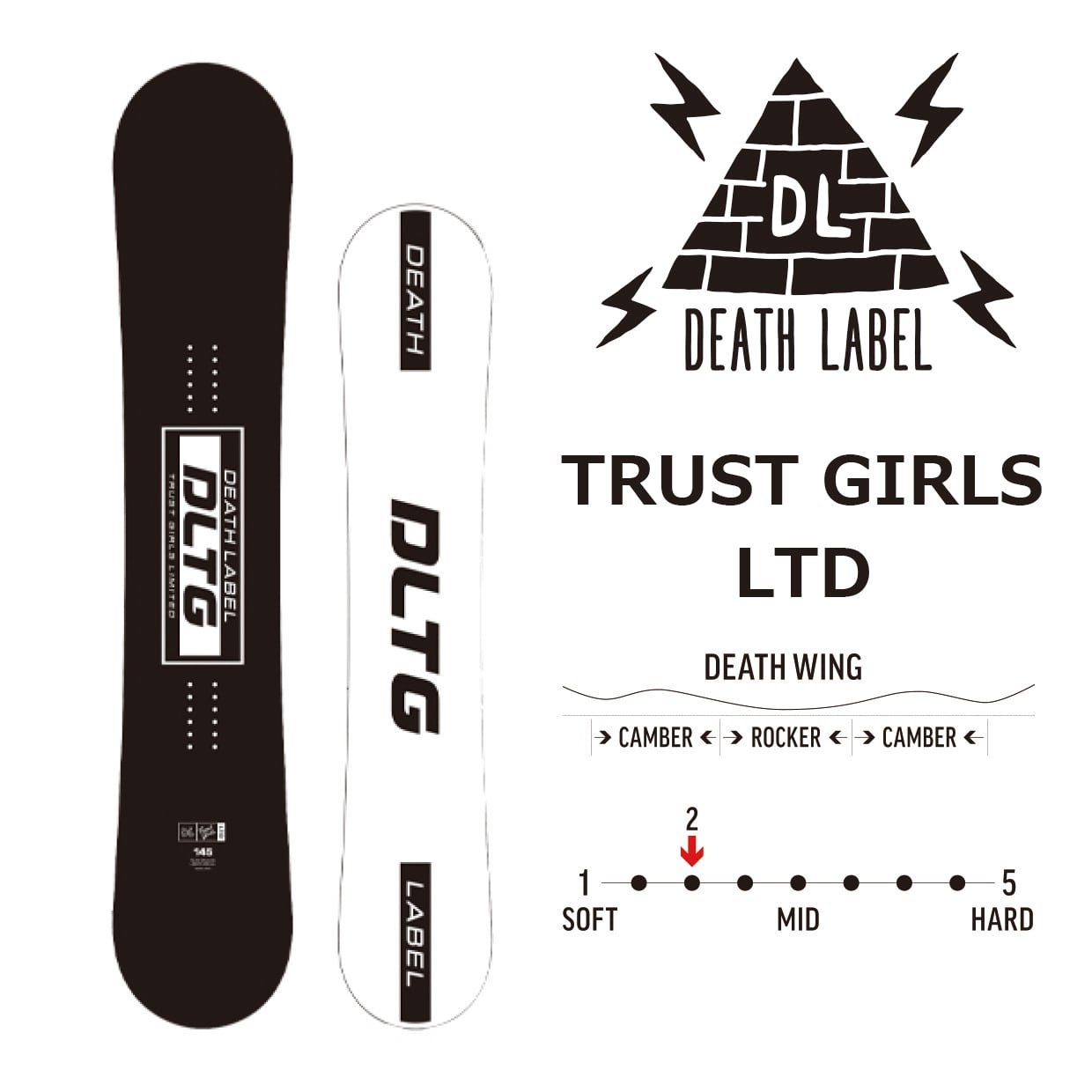 23-24年モデル DEATH LABEL . 『 TRUST GIRLS LTD 』. デスレーベル 