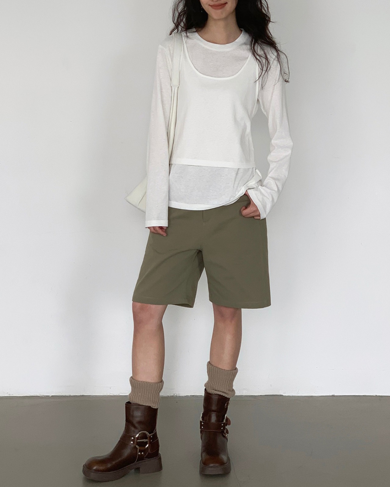 レイヤードドレープロングスリーブ  2color A0435 - 6