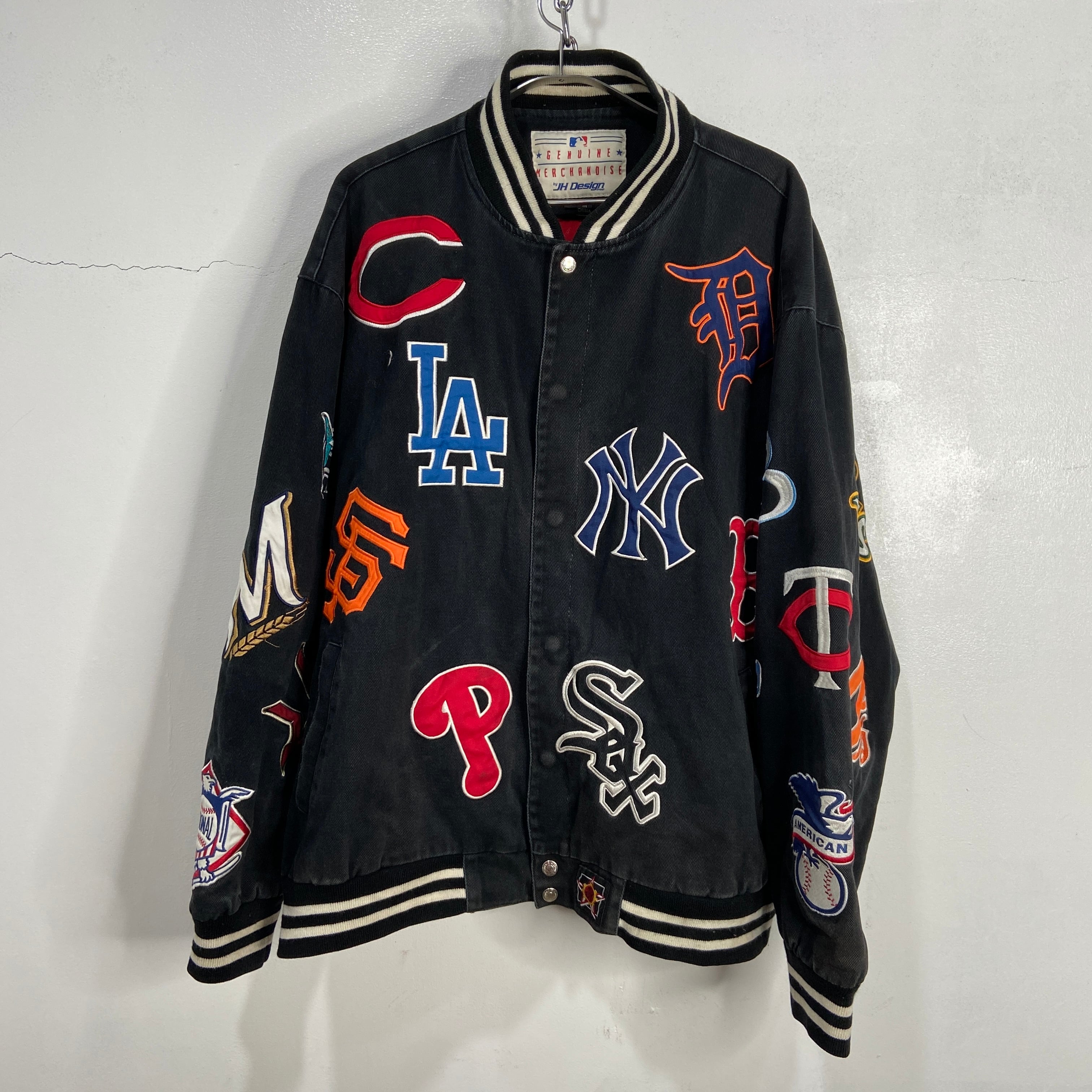 送料無料』90s MLB チームロゴスタジャン ワッペン ジェフハミルトン 