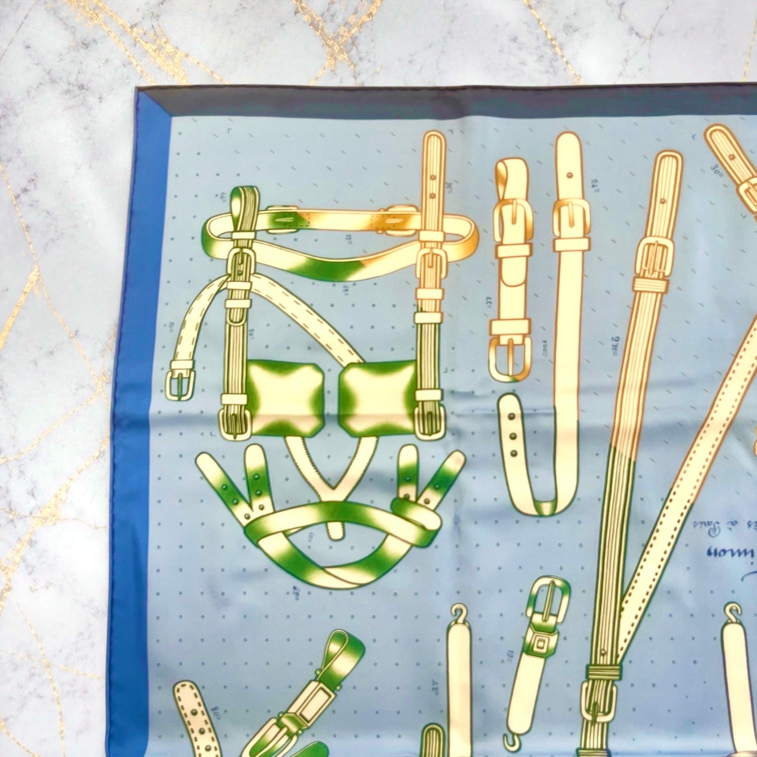 HERMES エルメス スカーフ カレ90 希少 アルネドティモン （Harnais de