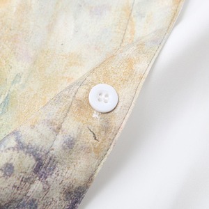 ANAMONE油絵絵画の非対称シャツ