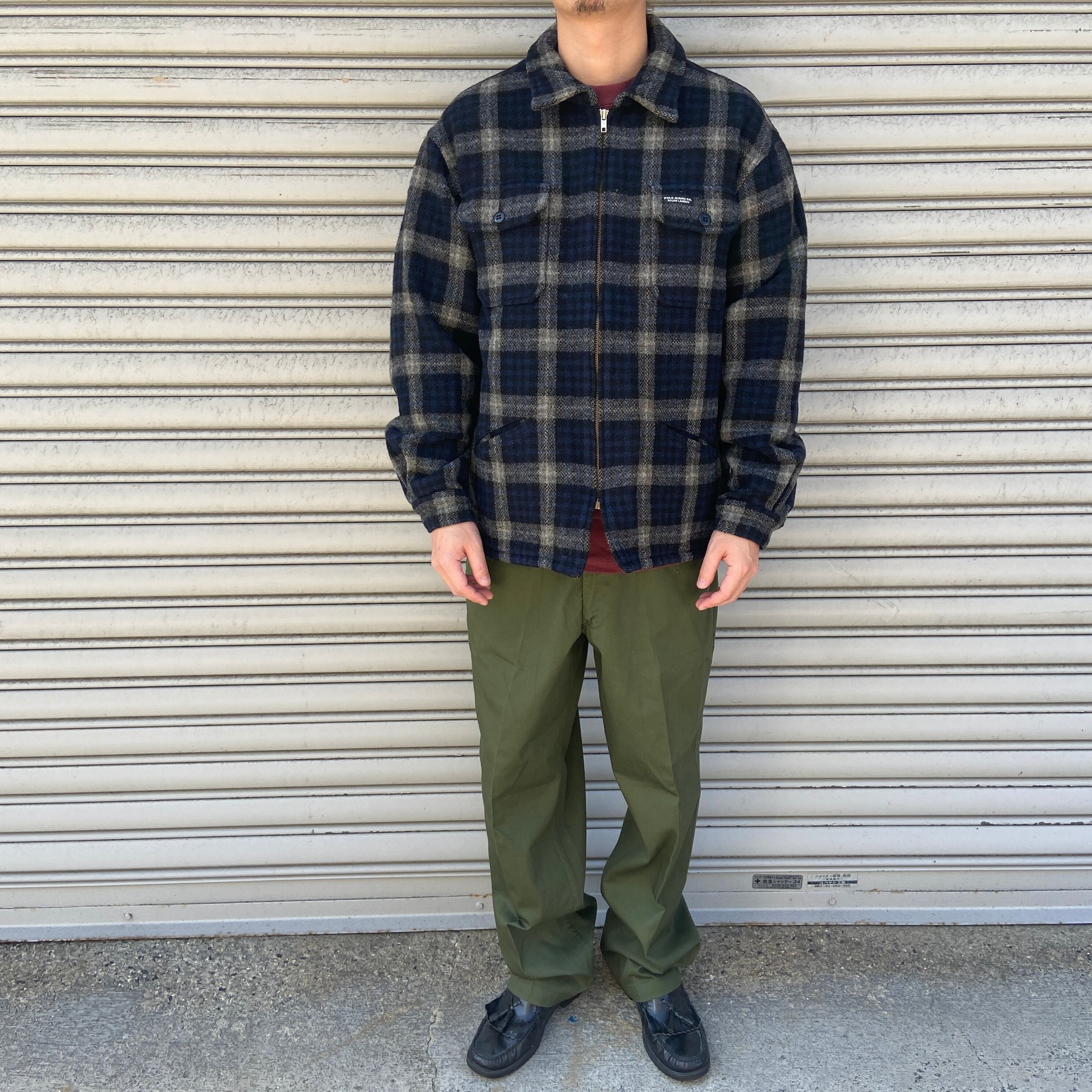 90s USA製 POLOJEANS ラルフローレン チェック柄ウール 90s USA製 POLOJEANS ラルフローレン チェック柄ウール