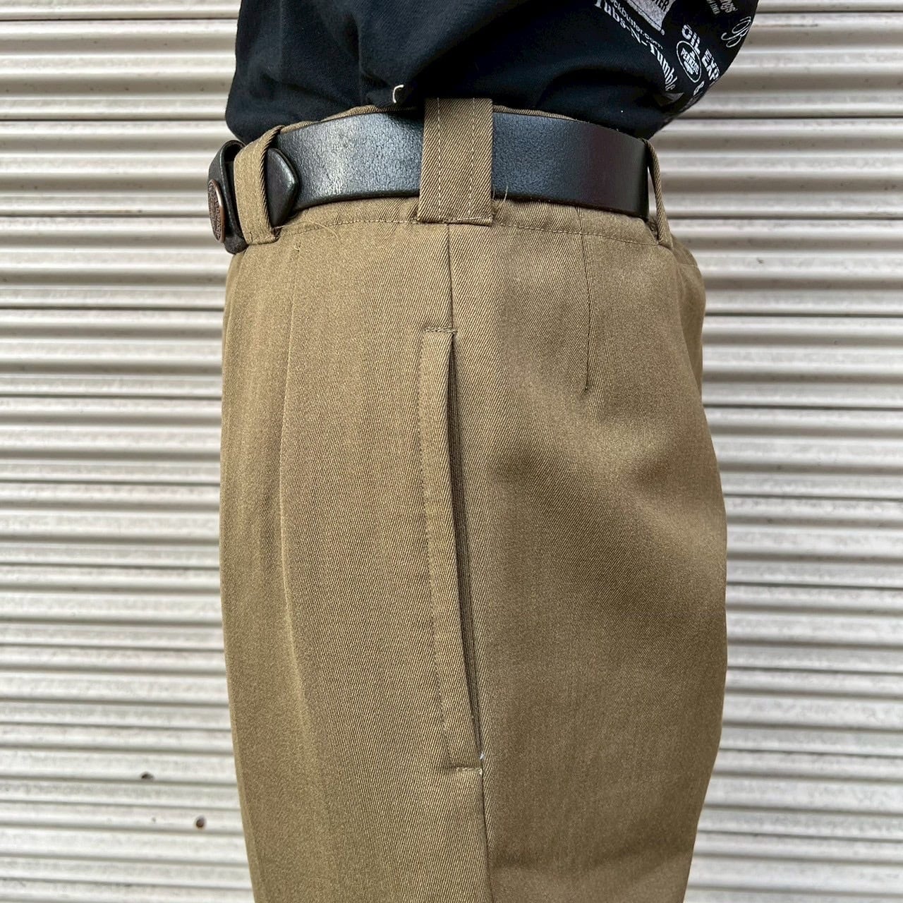 パンツ vintage slacks 80s 80s Vintage ヴィンテージ スラックス パンツ W86cm M/L カーキ ウール