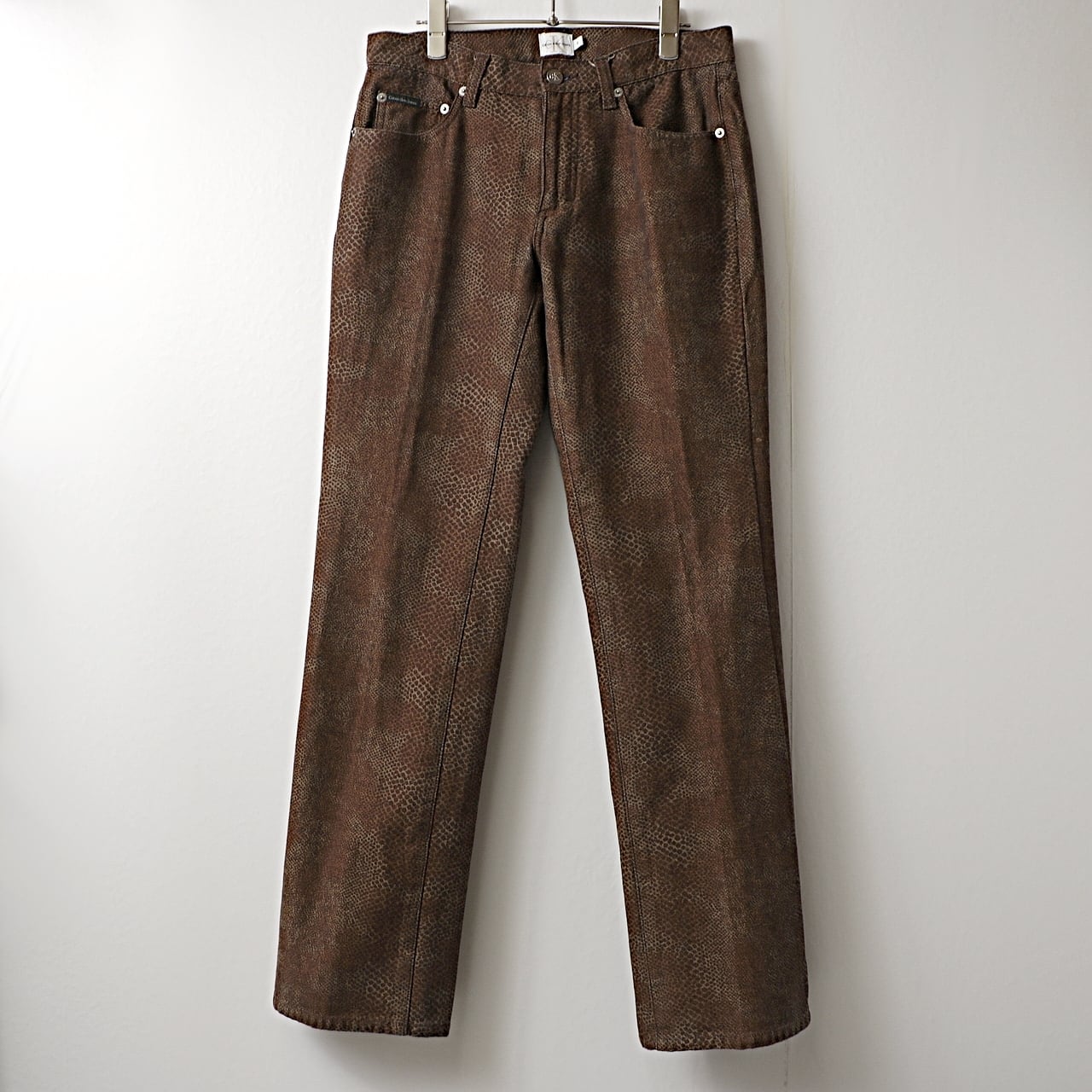 Calvin Klein jeans カルバンクライン -animal pattern- 総柄 デニム パンツ used 古着 | khaki select clothing powered by BASE