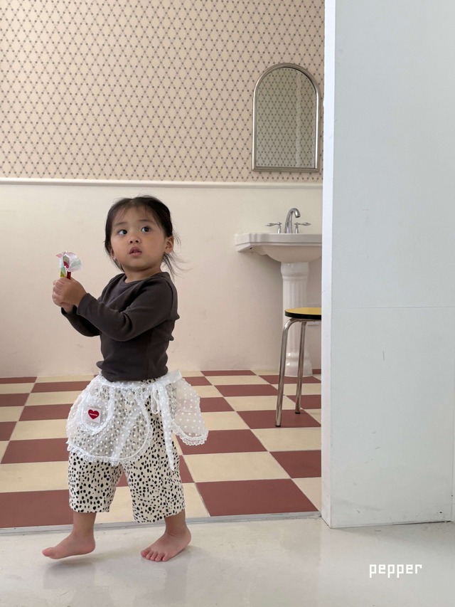 [即納XS/S]≪pepper≫leopard pants cream 11