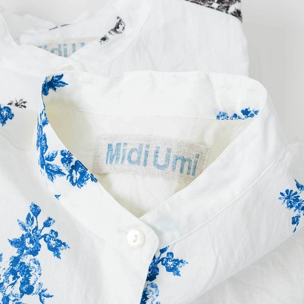 Midi Umi フラワープリントワイドシャツワンピース | LASQ store