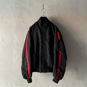 -POLO JEANS- MA-1 type line design nylon flight jacket