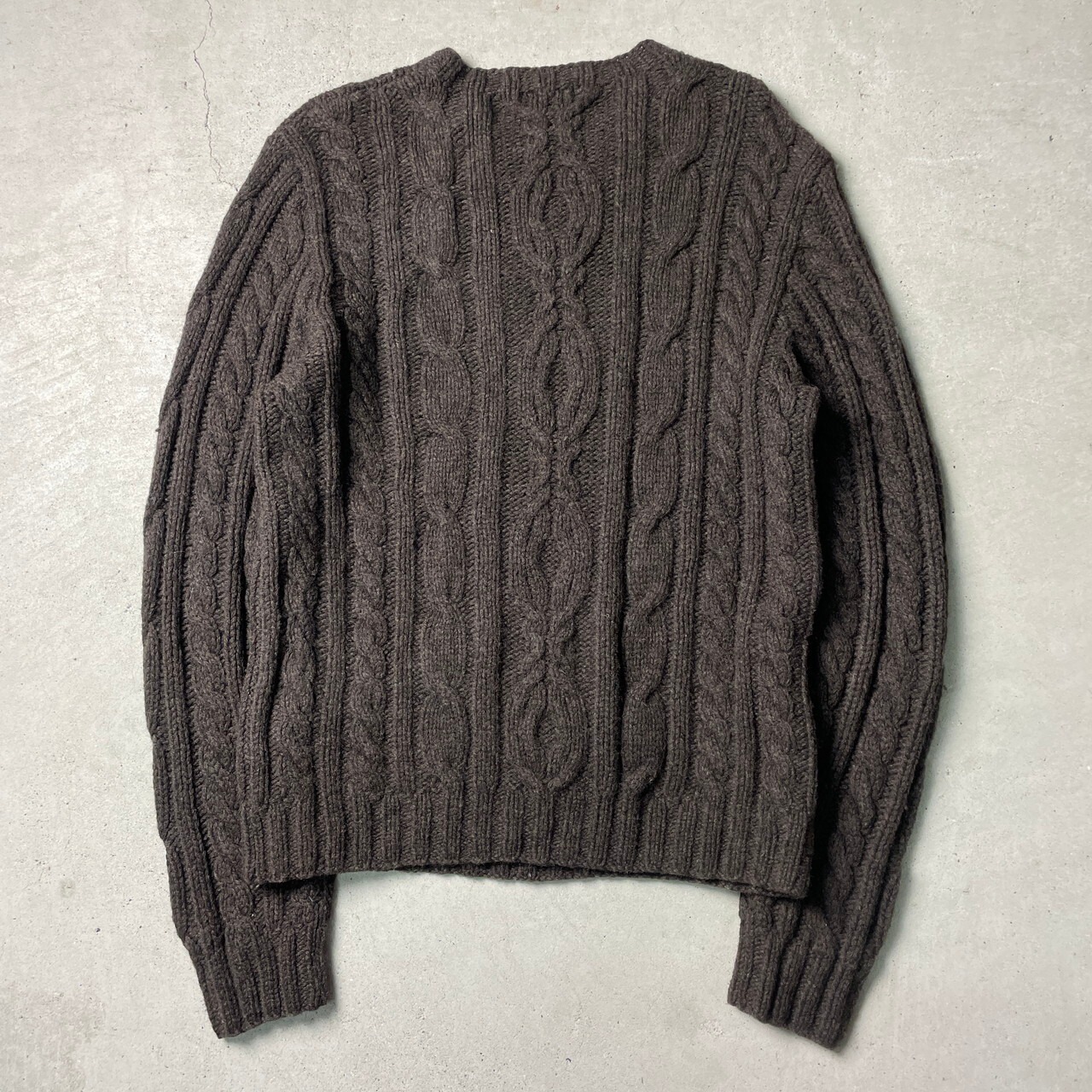 J.CREW Jクルー ラムウールニットセーター ハンドニット メンズL 古着 